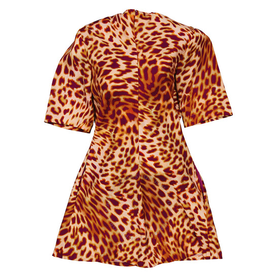 Stella McCartney Ladies Chain-Embellished Leopard Print Mini