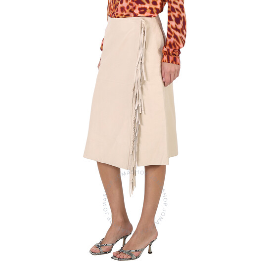 スカート Stella McCartney SS24 Tuxedo skirt (6D02693SPH68 4149) Women Vintage wash denim Tuxedo-Inspired Denim Midi-Skirt