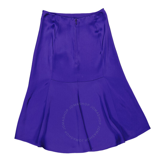 Stella McCartney Ladies Violet Double Satin Midi Slip Skirt