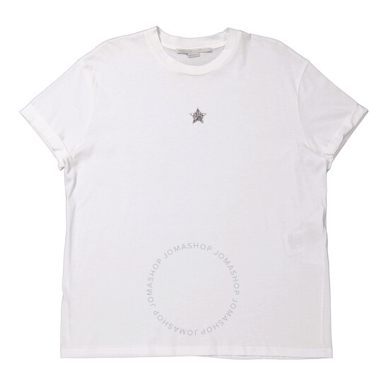 Stella McCartney Mini Star Crystal Embroidered T-Shirt