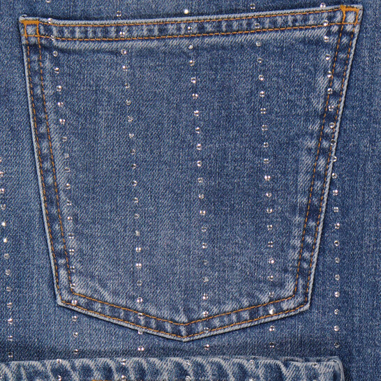 STELLA McCARTNEY デニムパンツ 26(M位) 2318624G0029 Stella McCartney Rhinestone-Embellished Straight Leg Denim