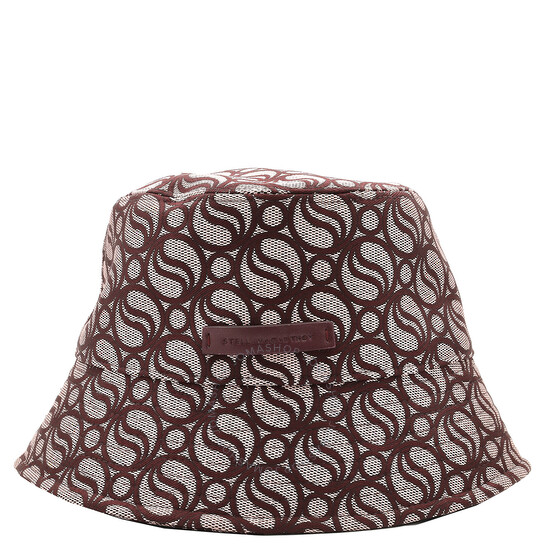 【STELLA MCCARTNEY】 S-Wave バケットハット Stella McCartney S-Wave Monogram Bucket Hat, Size 56