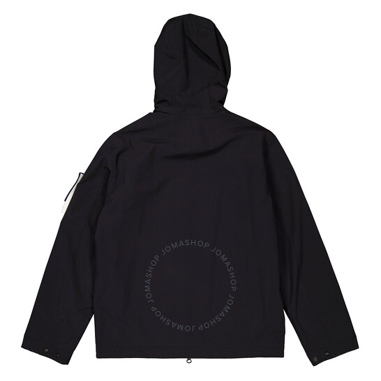 Stone Island Men's Black Shell-R_E.Dye Hooded Blouson, Size