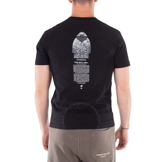 Stone Island Men's Black Slim Fit Archivio Print T-Shirt