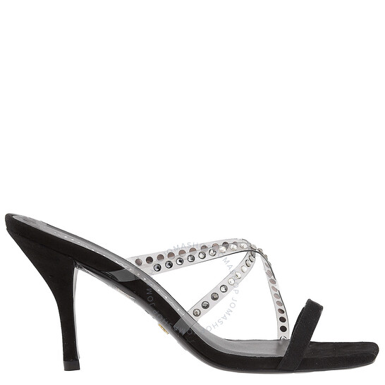 Le Talon  STRAPMULE  4.5cmヒール　S size Amazon.com | Leevar Square Toe Heels Sandals - Black Heels
