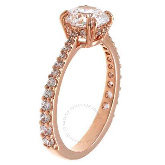 Swarovski Constella Cocktail Ring Round M Rose Gold Shiny