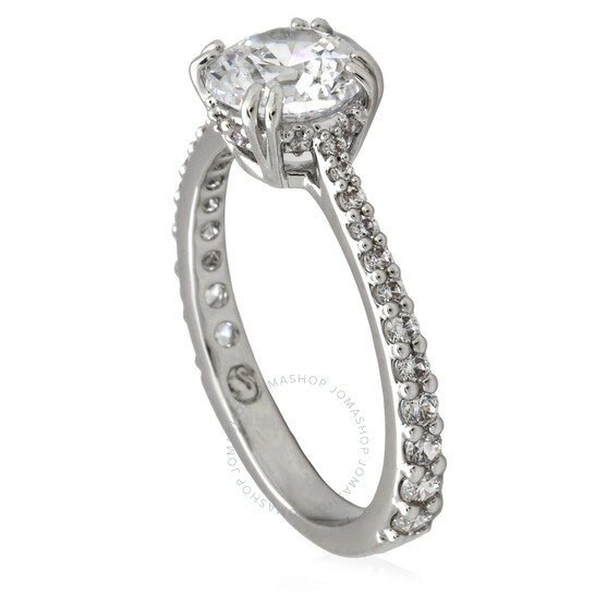 Swarovski Constella Stilla Round Cut Cocktail Ring, Size 52