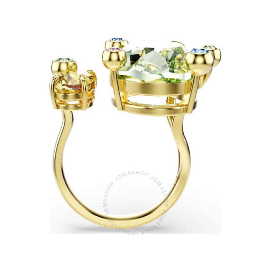 Swarovski Gema Crystal Gold-Plated Open Ring, Size 52