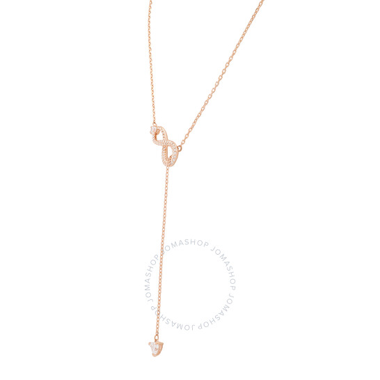 ギフト♪ Infinity Y字型ネックレス ローズゴールド 5521346 Swarovski Ladies Infinity Y Necklace 5521346 191453005725