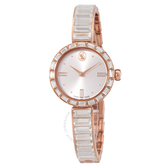 Swarovski Matrix Bangle Quartz Crystal Silver Dial Ladies