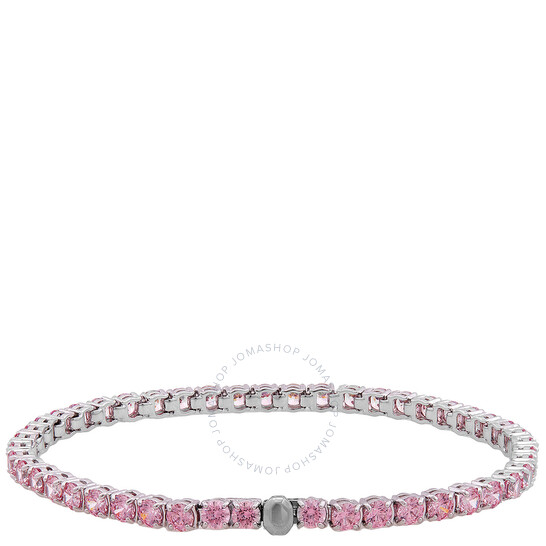 Swarovski Matrix Round Cut Pink Tennis Bracelet 5660913