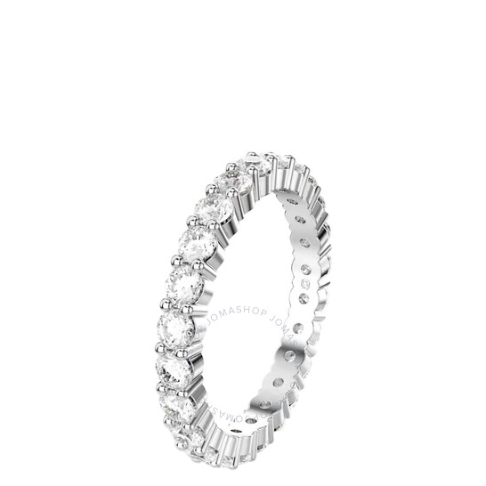 Amazon.com: Swarovski Matrix Vittore ring, Round cut, clear
