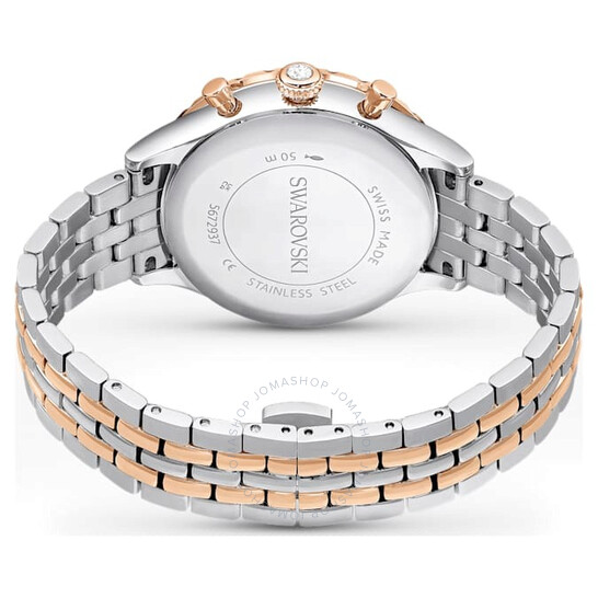 激安！SWAROVSKI OCTEA CLASSICAホワイトセラミック/クリスタル SWAROVSKI Octea Classica 39MM Quartz Asymmetric Rose-G Watch