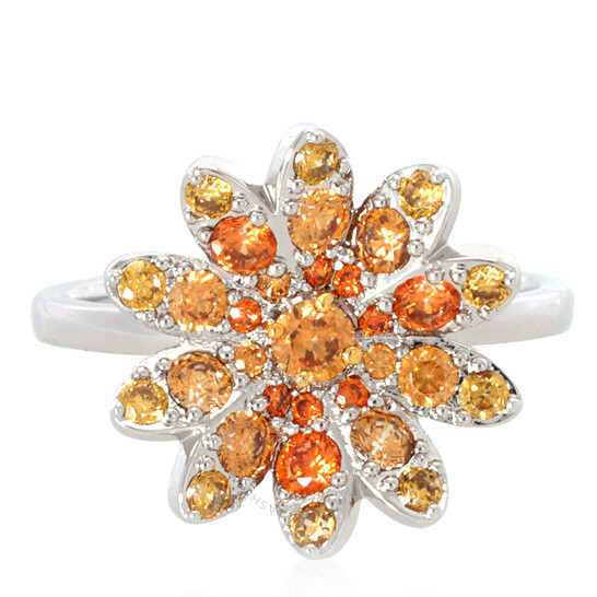 Swarovski Rhodium Plated Eternal Flower Ring, Size 55
