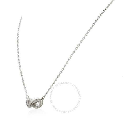 Swarovski Rhodium Plated Hyperbola Infinity Necklace 5687265
