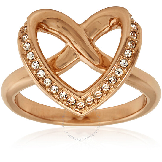Swarovski Rose Gold Cupidon Ring- Size 55 5113590