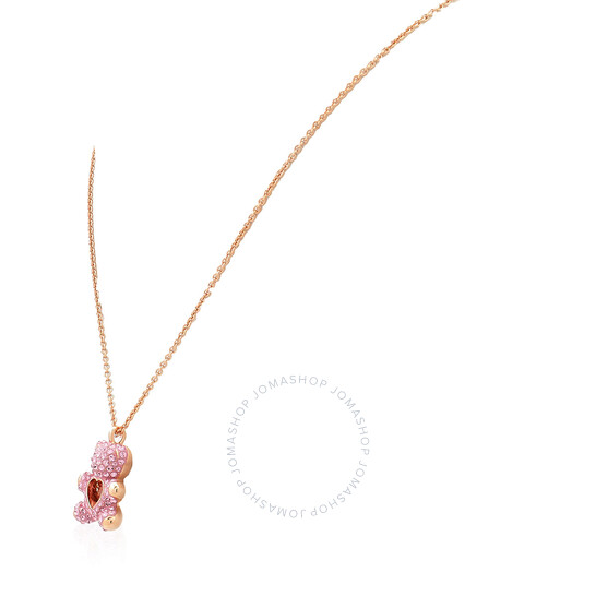 ★SWAROVSKI★ Teddy Pink Rose Gold Crystal Pearl Necklace 56 Teddy pendant, Crystal pearl, Bear, Pink, Rose gold-tone