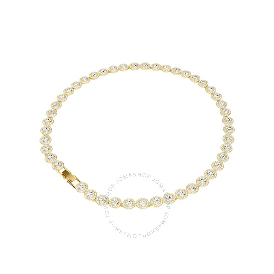 ★SWAROVSKI★ Una Angelic Tennis Gold Tone Necklace 5720505 Swarovski Round Cut Una Angelic Tennis Necklace 5720505