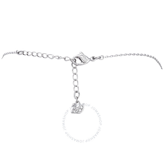 Swarovski Sparkling Dance Round Necklace, White, Rhodium