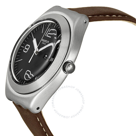 Swatch Irony Brown Sand Black Dial Men's Watch YGS764