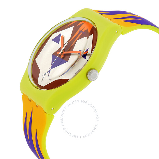 Swatch Moofasa Quartz Silver Dial Men's Watch SUOJ106