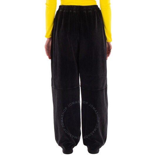 T By Alexander Wang Articulated Velour Track Pants, Size