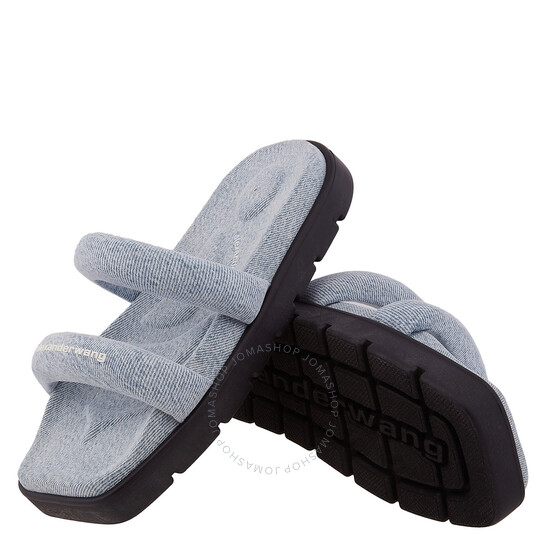 【alexander wang】jay デニム 厚底フラットサンダル T By Alexander Wang Jay Denim Flatform Sandals, Brand Size