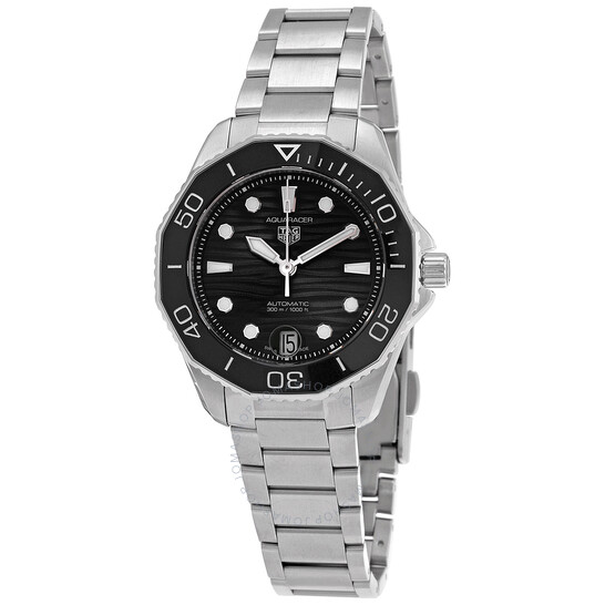 アナログ腕時計 TAG HEUER Aquaracer Black Dial Ladies Watch Tag Heuer Aquaracer Automatic Black Dial Ladies Watch