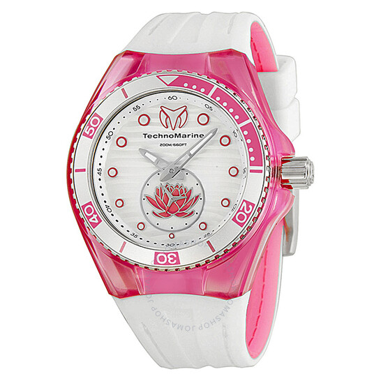テック Technomarine Cruise Beach White Dial Ladies Watch 113022