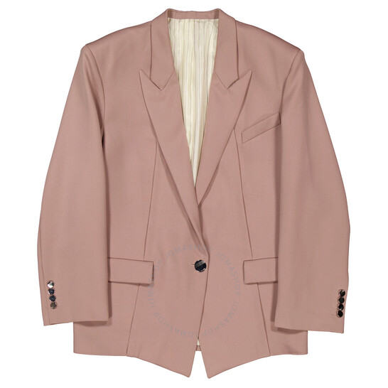 ジャケット THE ATTICO Women Outer 241WCG46 W046 198 Beige The Attico Glen Oversize Blazer Jacket, Brand Size 36 ( US