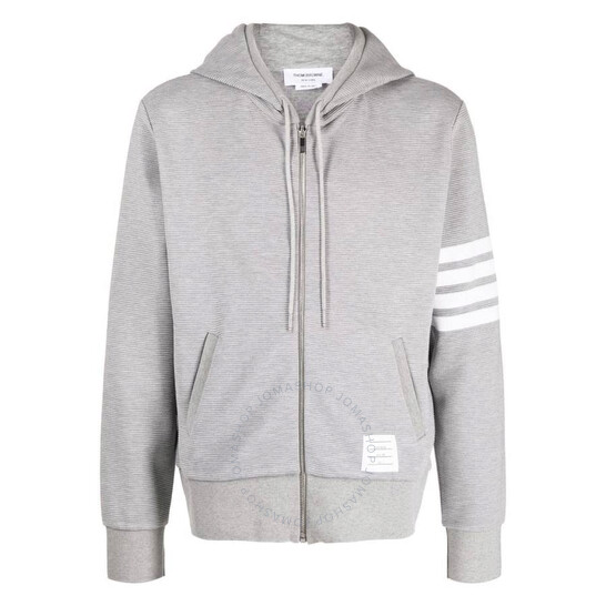 Thom Browne 4Bar Cotton Zip Hoodie, Brand Size 2 (Medium