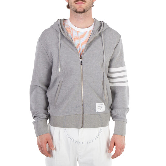 THOM BROWNE 正規関税込み HOOD/ZIP-UP MJT430A J0142 001 Thom Browne Zip Up Hoodie in Black | FWRD