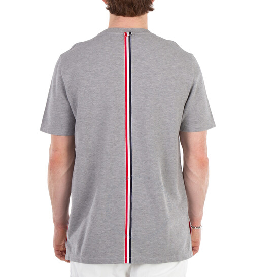 Tシャツ・カットソー THOM BROWNE Men T-shirt Grey MJS056A00050 055 thom-browne-classic-pique-