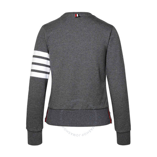 Thom Browne Four-Bar Stripe Cotton Sweatshirt, Brand Size 36