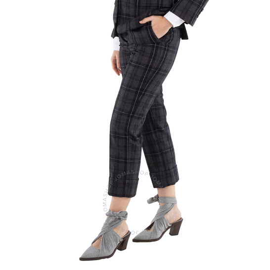 ボトムスその他 THOM BROWNE Women Pants FTC392A04346035 Grey Twill Low Rise Slim Trousers | Thom Browne