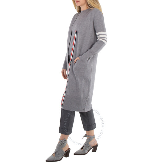 ワンピース THOM BROWNE FW25 WOOL CARDIGAN DRESS (FKC289A 00014055) Wool Long V Neck Cardigan | Thom Browne