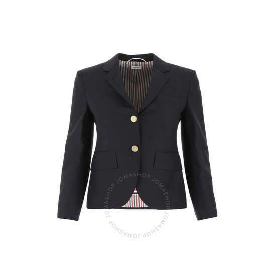 アウターその他 THOM BROWNE Woman Blazer Navy FBC010V00626 415 Thom Browne Ladies Navy Single-Breasted Blazer, Brand Size