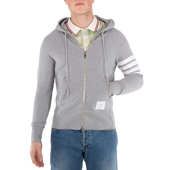 パーカー・フーディ THOM BROWNE Men Sweatshirts MJT022H 00535 461 BLUE Thom Browne Classic Zip Hoodie MJT022H.00535-461 NAVY | IlDuomo