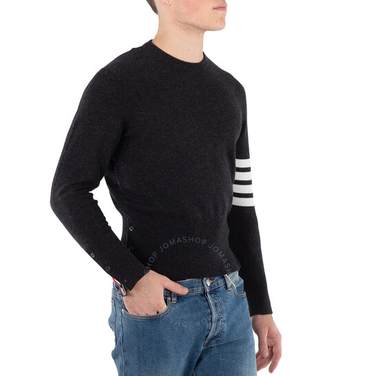 Thom Browne MJS287AJ0216055 関税送料込 Wool Loopback 4 Bar Funnel Neck Pullover | Thom Browne