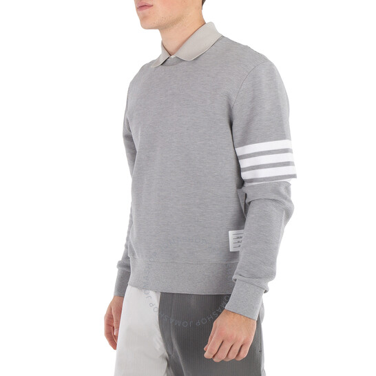Tシャツ・カットソー THOM BROWNE Men Tops 93671 MJS282AJ0199 92531 GREY Thom Browne T-shirt - Grey - Men | MJS252AJ0138035 | thebs.com