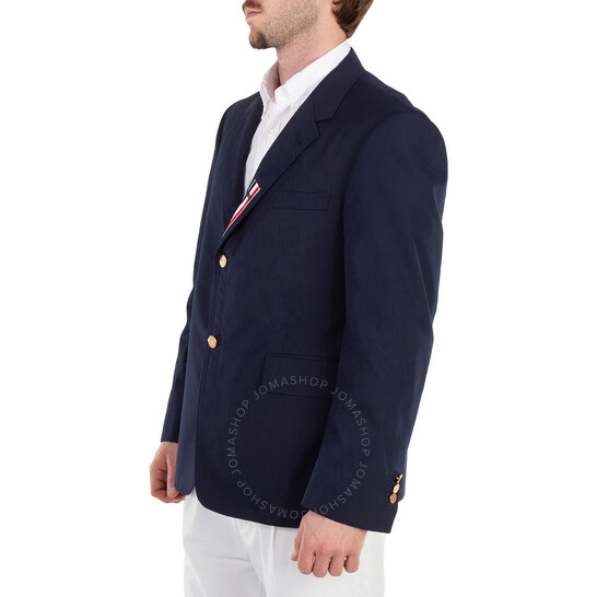 Thom Browne Navy Typewriter Cloth Sport Coat, Brand Size 3