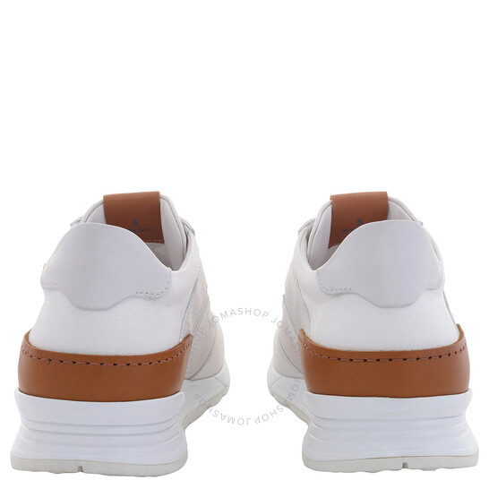 Tod's Men's Low Top Leather Sneakers In White, Brand Size 5