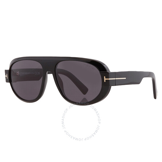 Tom Ford Blake Smoke Pilot Men's Sunglasses FT1102 01A 59
