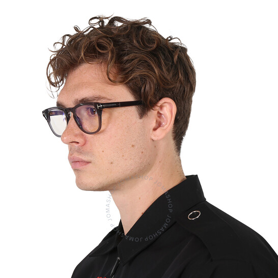メガネ TOM FORD Tom Ford - FT6050-B 56030 - 030 Tom Ford FT 6050-B Blue Block 001 Shiny Black | Eyeglasses Woman