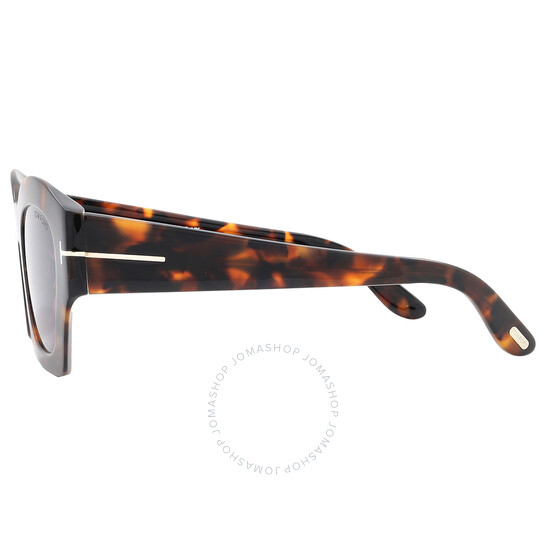 サングラス TOM FORD FW23 Tom Ford - FT1082_5452F - 52F (FT1082 52F) Tom Ford Guilliana Bordeuax Mirror Cat Eye Ladies Sunglasses