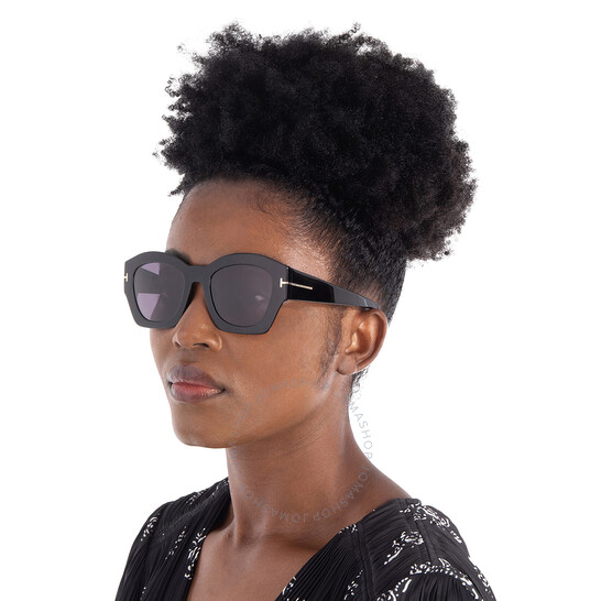Tom Ford Guilliana Smoke Irregular Ladies Sunglasses FT1083