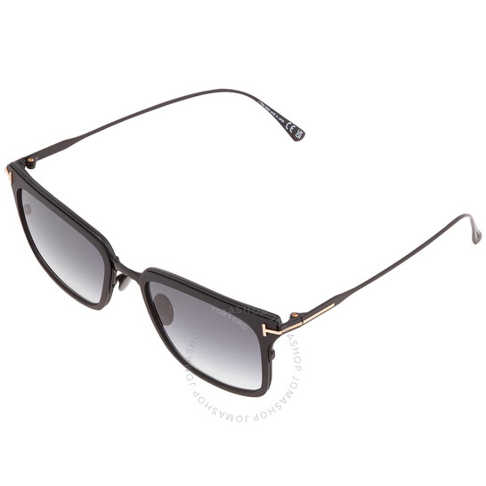 Tom Ford Hayden Smoke Gradient Square Men's Sunglasses