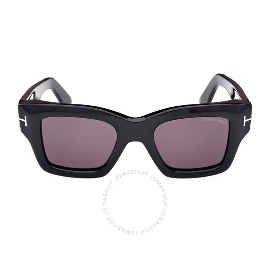Tom Ford Ilias Smoke Square Men's Sunglasses FT1154 01A 50