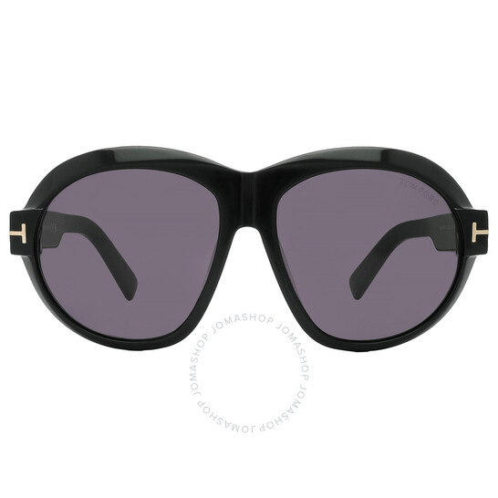 Tom Ford Inger Smoke Oval Ladies Sunglasses FT1113 01A 59