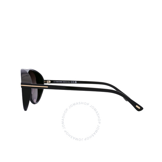 サングラス TOM FORD Tom Ford - FT1222 6001B - 01B (FT1222 6001B 01B) Tom Ford Marcus Smoke Gradient Pilot Men's Sunglasses FT1023